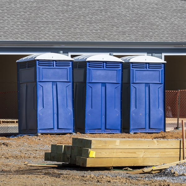 how often are the portable toilets cleaned and serviced during a rental period in Glendale Rhode Island